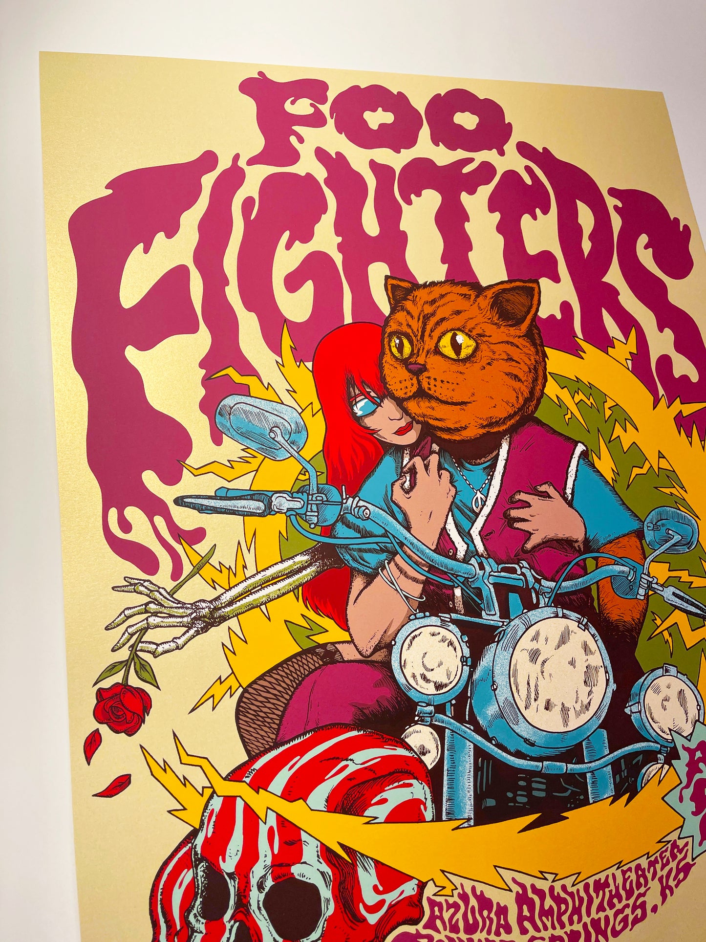 - FOO FIGHTERS (Bonner Springs 2021) STARDREAM Soft Gold Variant -