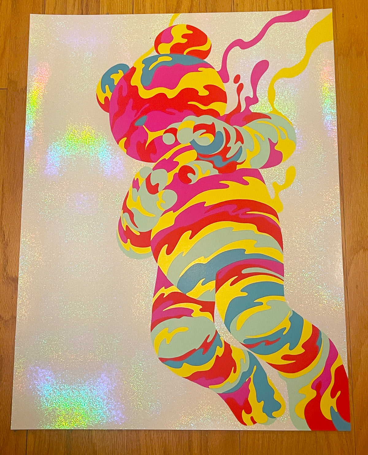 - 'The Moment I Let Go' Art Print (White Sparkle Foil Variant) -