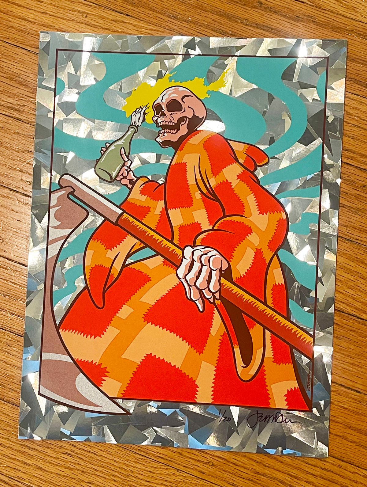 - 'Tired (of other solutions)' Art Print (SHATTERED FOIL Variant) -