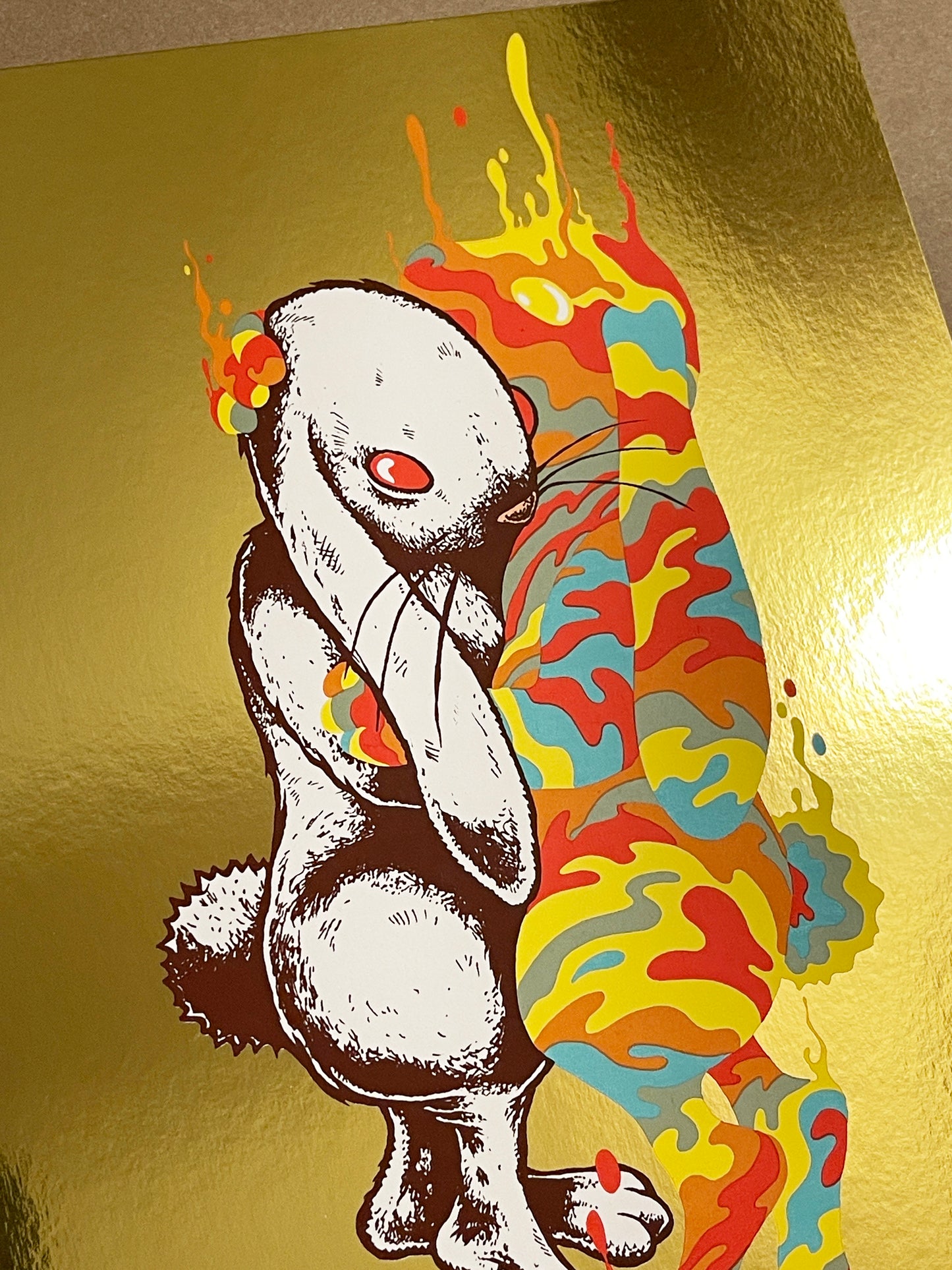 - 'We Carry Each Other...Until' Mini Art Print (GOLD Foil Variant) -