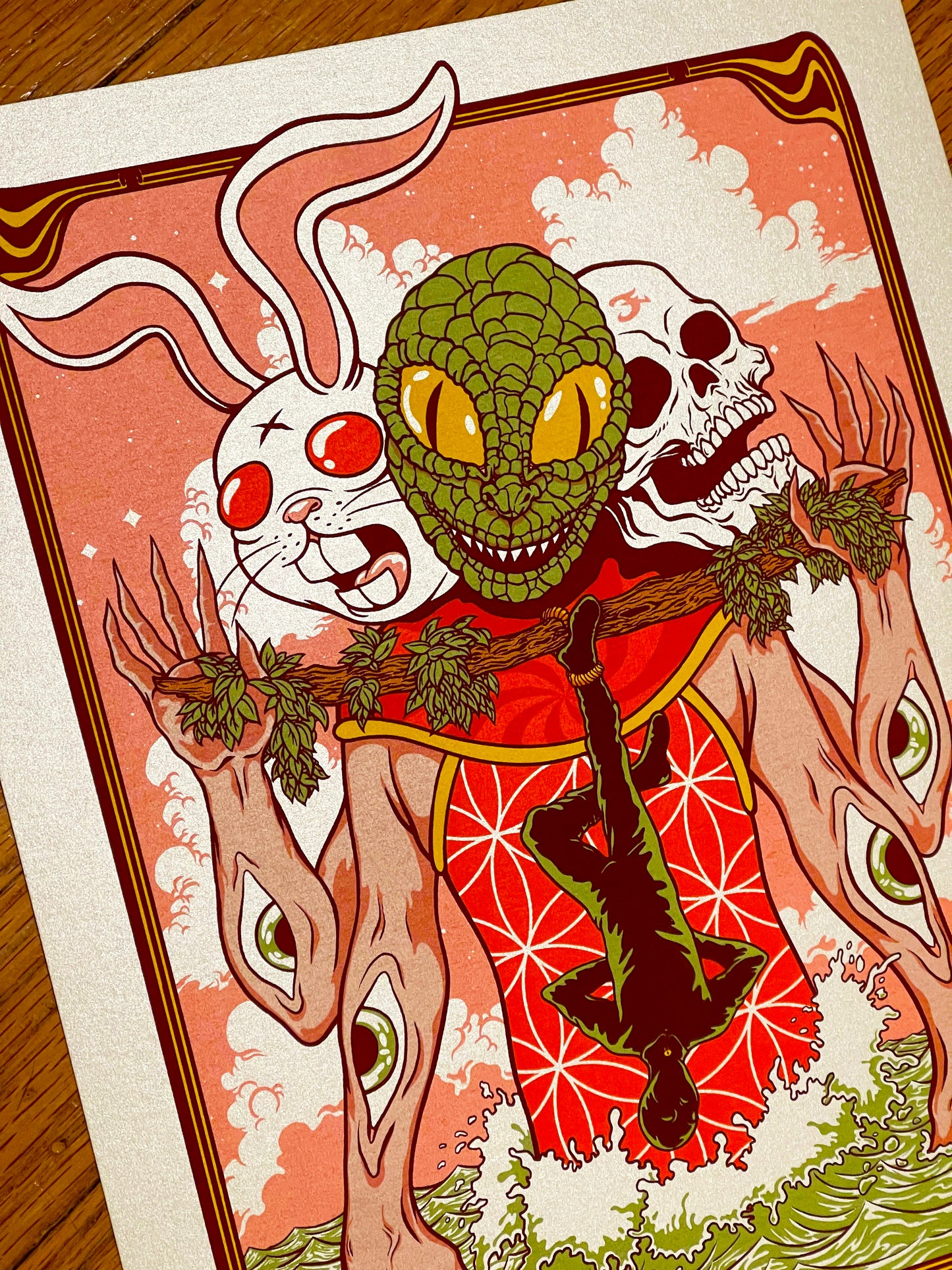 - 'The Hanged Man' Mini Art Print (STARDREAM OPAL Edition) Puscifer / PRIMUS / A Perfect Circle-