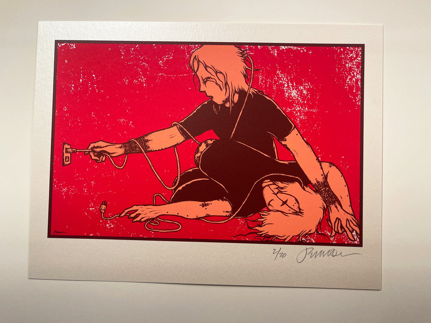 - 'Unplug' Mini Art Print STARDREAM OPAL Variant -
