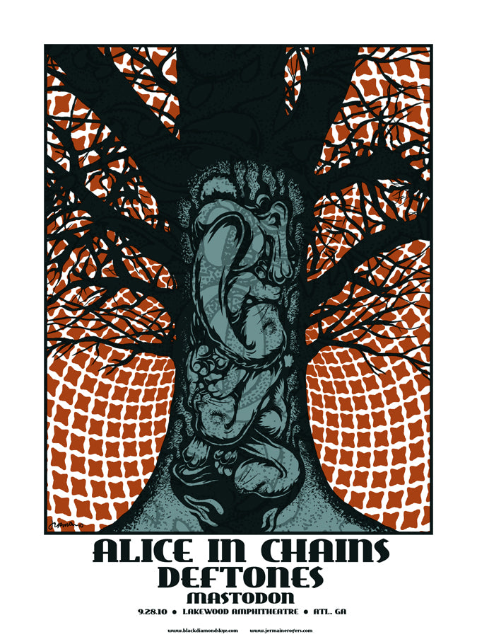 RARE Alice In Chains, DEFTONES, Mastodon 'BlackDiamondSkye' Tour Artist Proofs