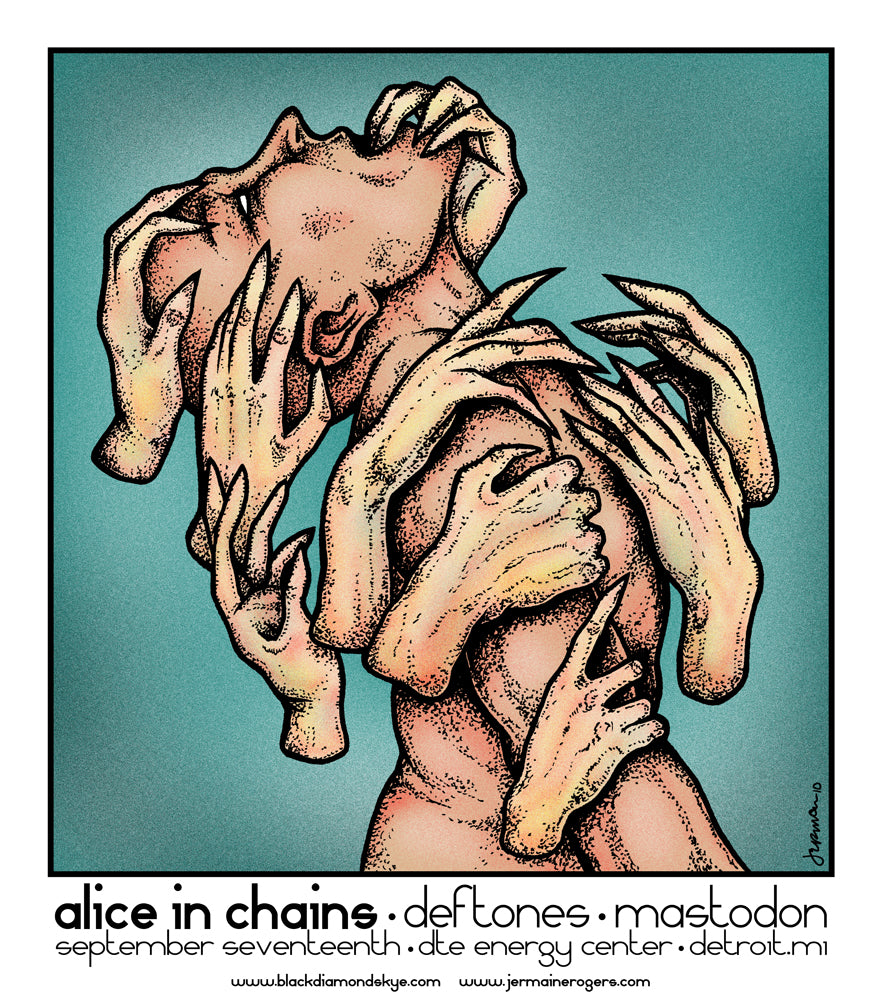 RARE Alice In Chains, DEFTONES, Mastodon 'BlackDiamondSkye' Tour Artist Proofs