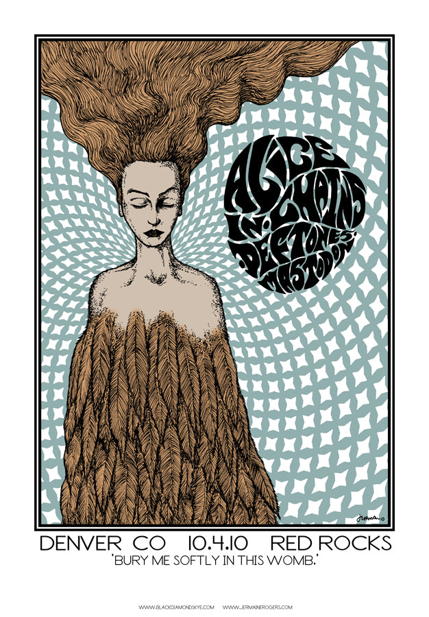 RARE Alice In Chains, DEFTONES, Mastodon 'BlackDiamondSkye' Tour Artist Proofs