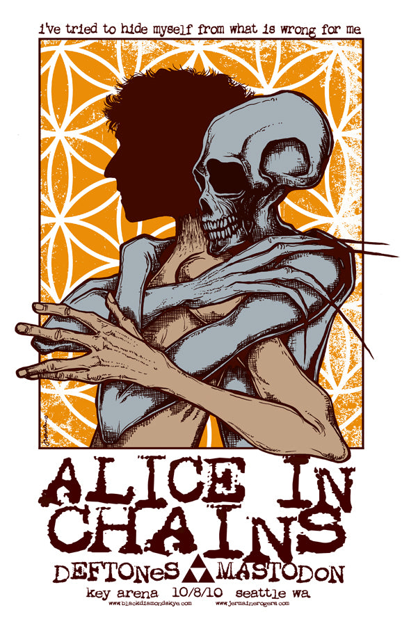 RARE Alice In Chains, DEFTONES, Mastodon 'BlackDiamondSkye' Tour Artist Proofs