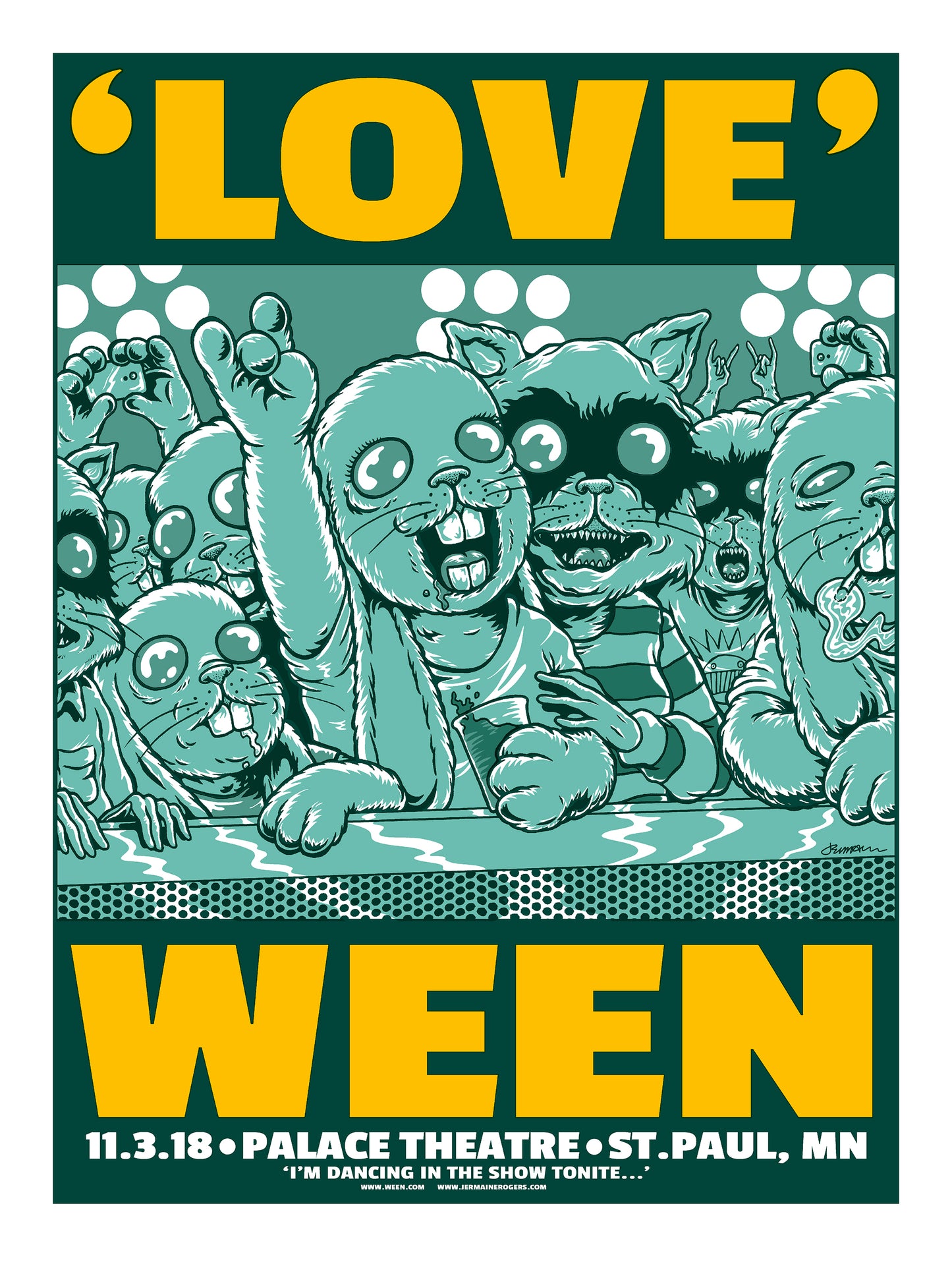 WEEN (2018 St. Paul) Nov. 3rd / 4th (BOTH PRINTS: STUDIO COPIES MADE AVAILABLE!)