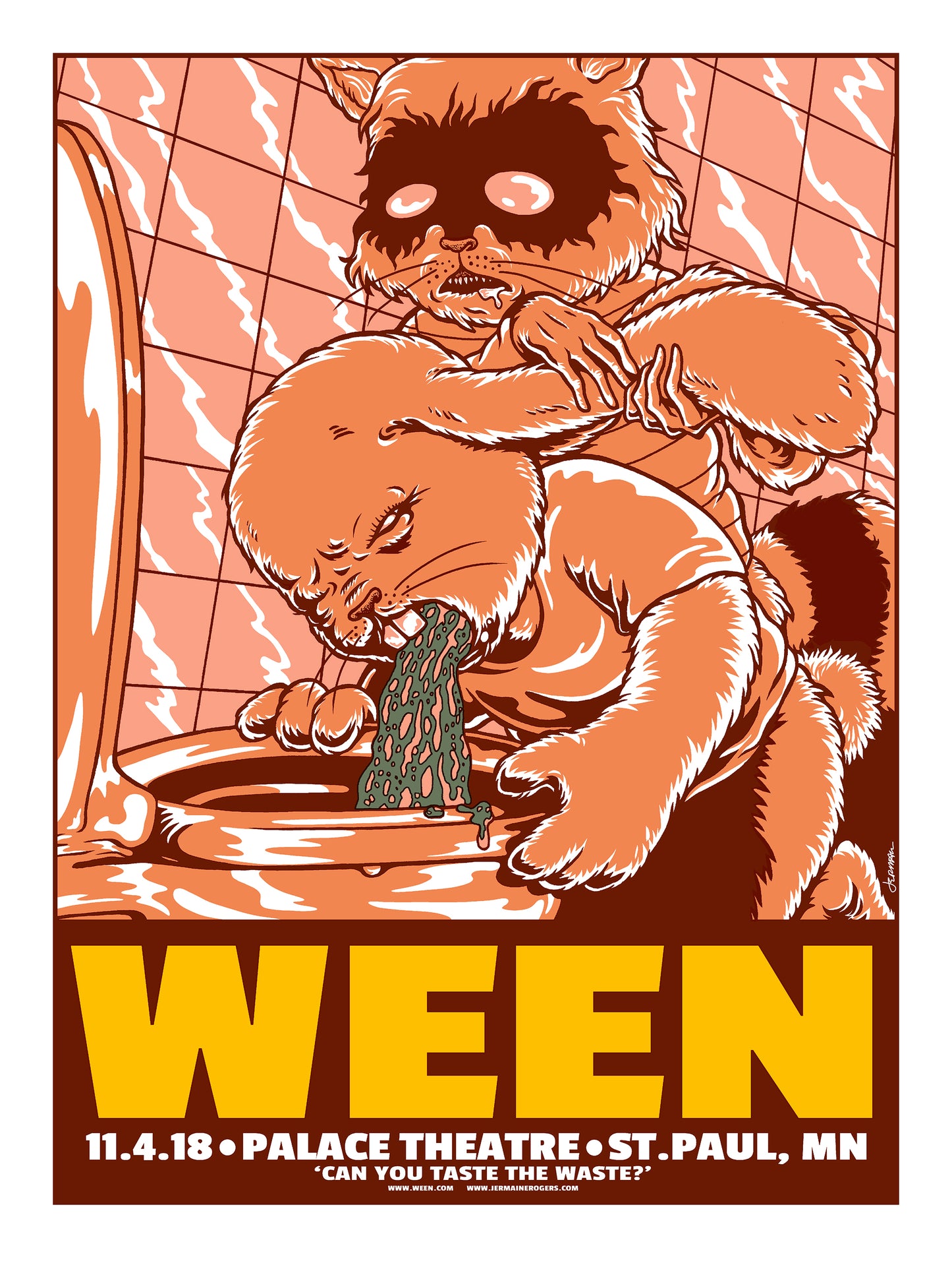 WEEN (2018 St. Paul) Nov. 3rd / 4th (BOTH PRINTS: STUDIO COPIES MADE AVAILABLE!)