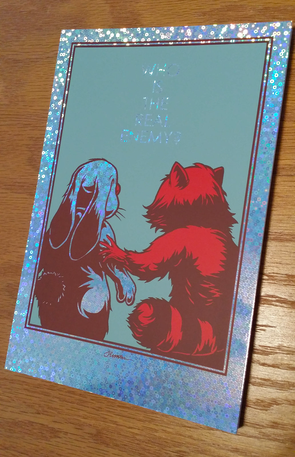 'Who Is The Real Enemy?' Mini Art Print (ALL VARIANTS)