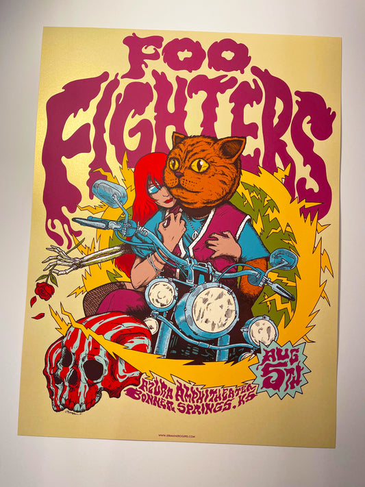 - FOO FIGHTERS (Bonner Springs 2021) STARDREAM Soft Gold Variant -