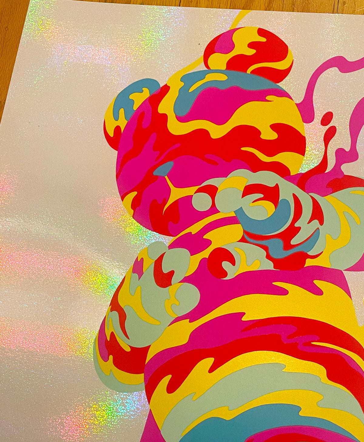 - 'The Moment I Let Go' Art Print (White Sparkle Foil Variant) -