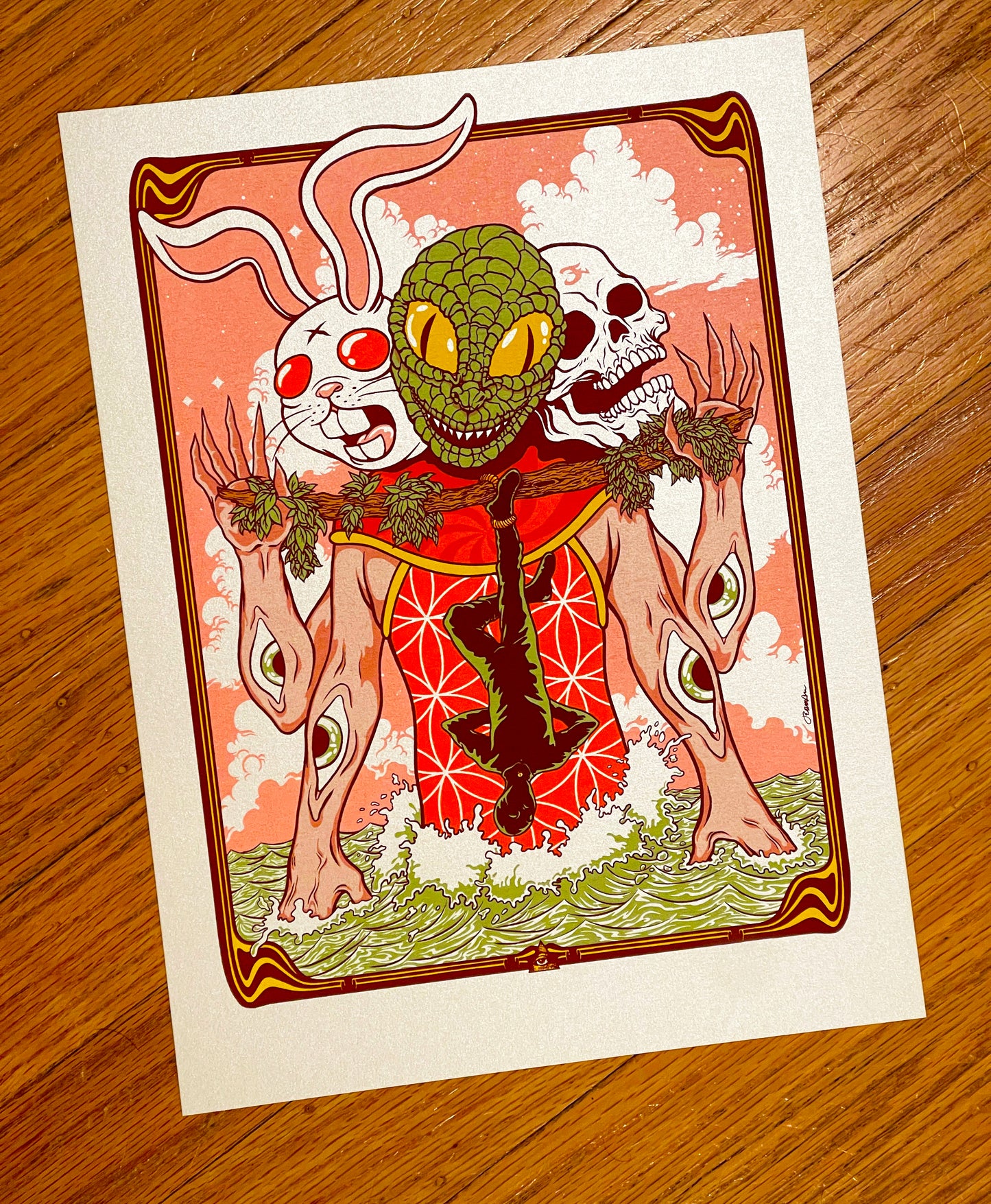 - 'The Hanged Man' Mini Art Print (STARDREAM OPAL Edition) Puscifer / PRIMUS / A Perfect Circle-
