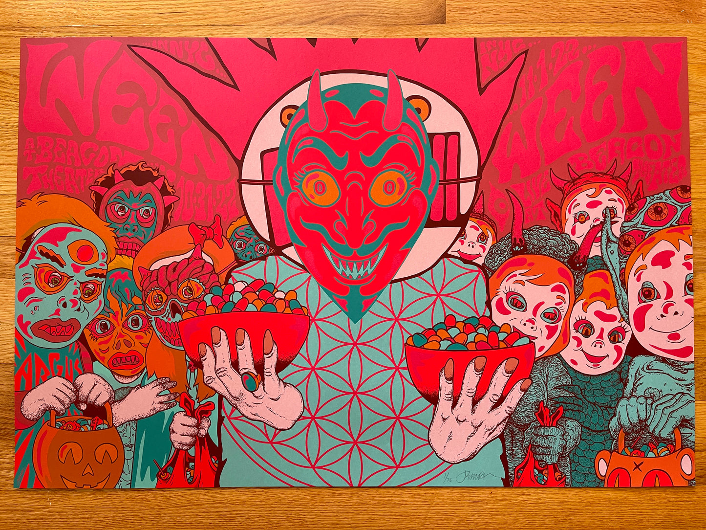 WEEN (Halloween NYC 2022) Diptych Artist, Sparkle Foil and Variant Editions - Single & Uncut