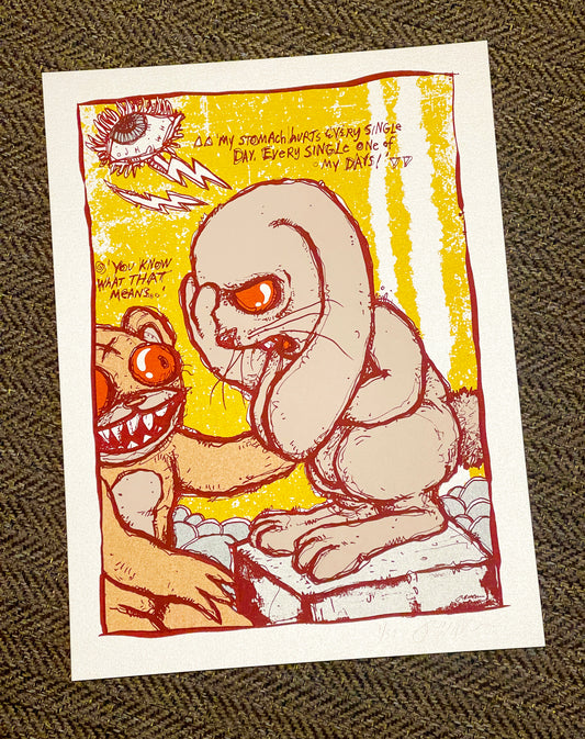- 'A Day In The Life (At The End Of An Empire)' Mini Art Print (Stardream Opal Variant) -