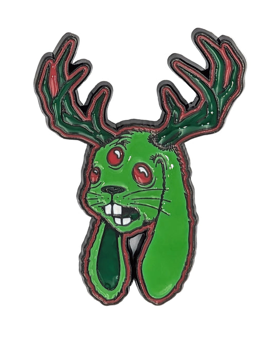 Jackalope GLOW-IN-THE-DARK Enamel Pin
